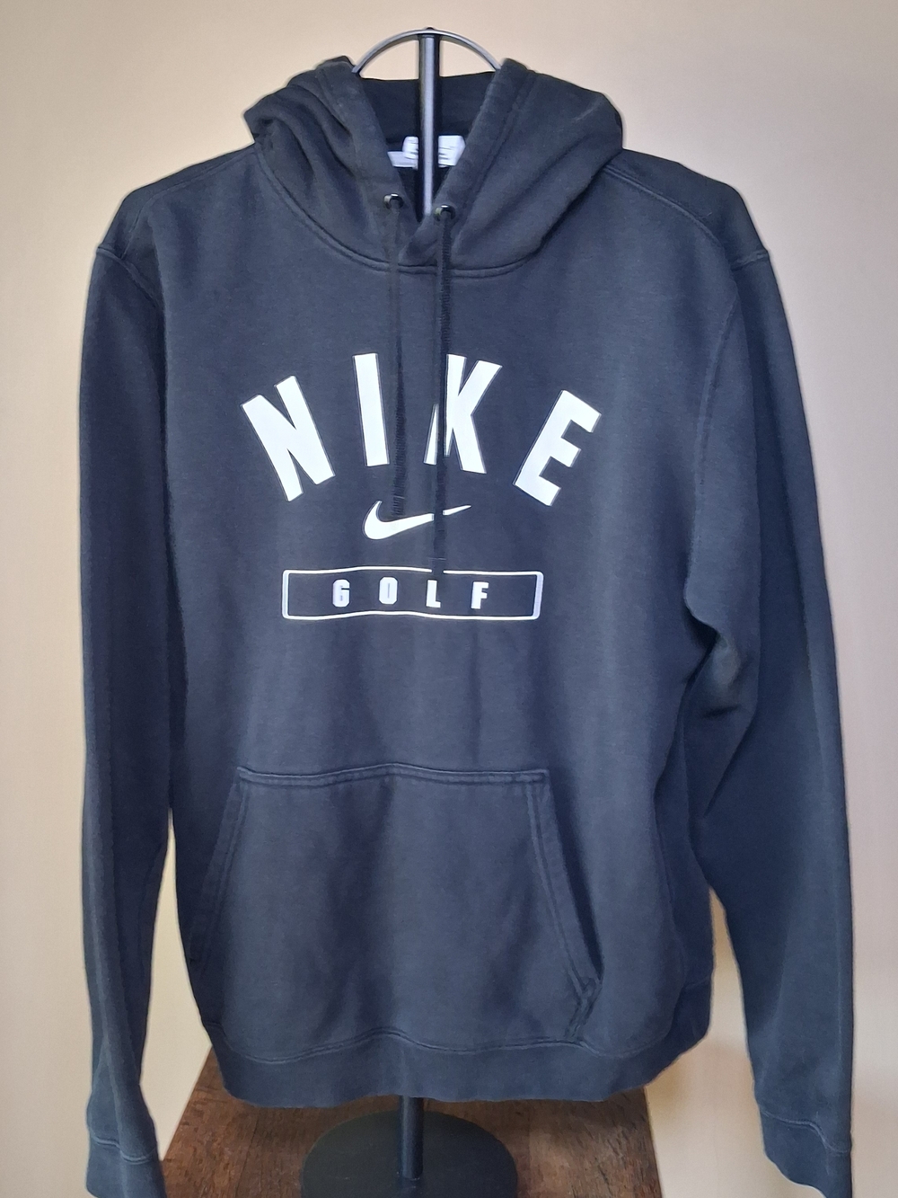 Nike Golf Black Hoodie Sweatshirt; Size M